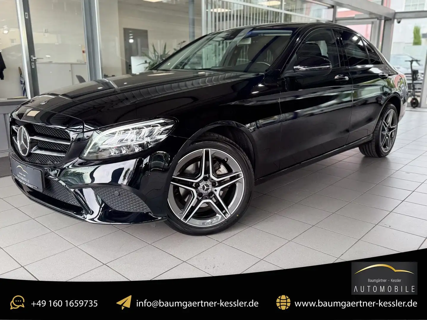 Mercedes-Benz C 200 d 9G-Tronic LED CARPLAY BURMESTER NIGHT PDC Schwarz - 1