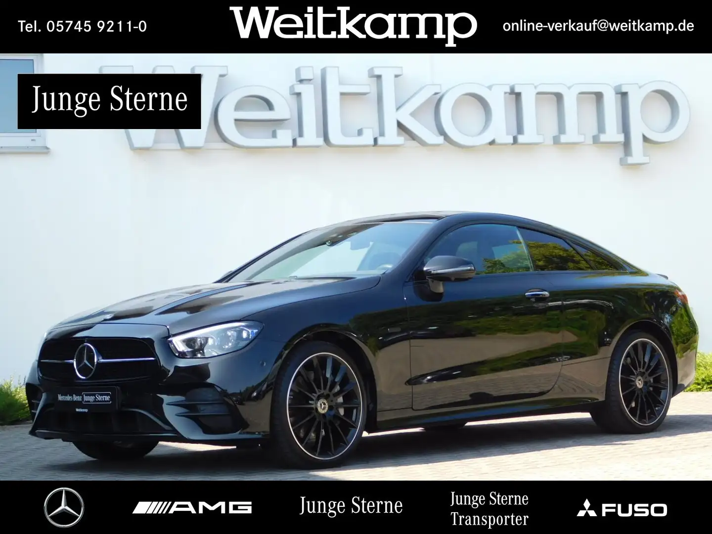 Mercedes-Benz E 400 E 400 d 4M Coupé Night Edition+Pano+Multib+Burm. Negro - 1