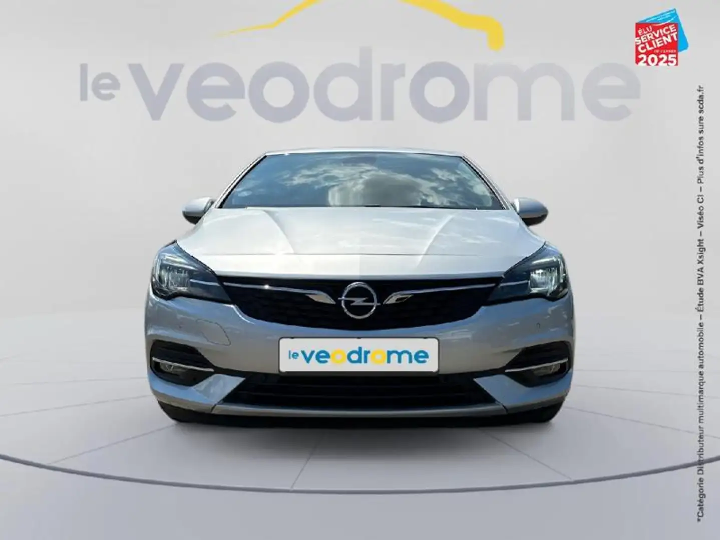 Opel Astra 1.2 Turbo 110ch Elegance GPS Camera Carplay Gris - 2