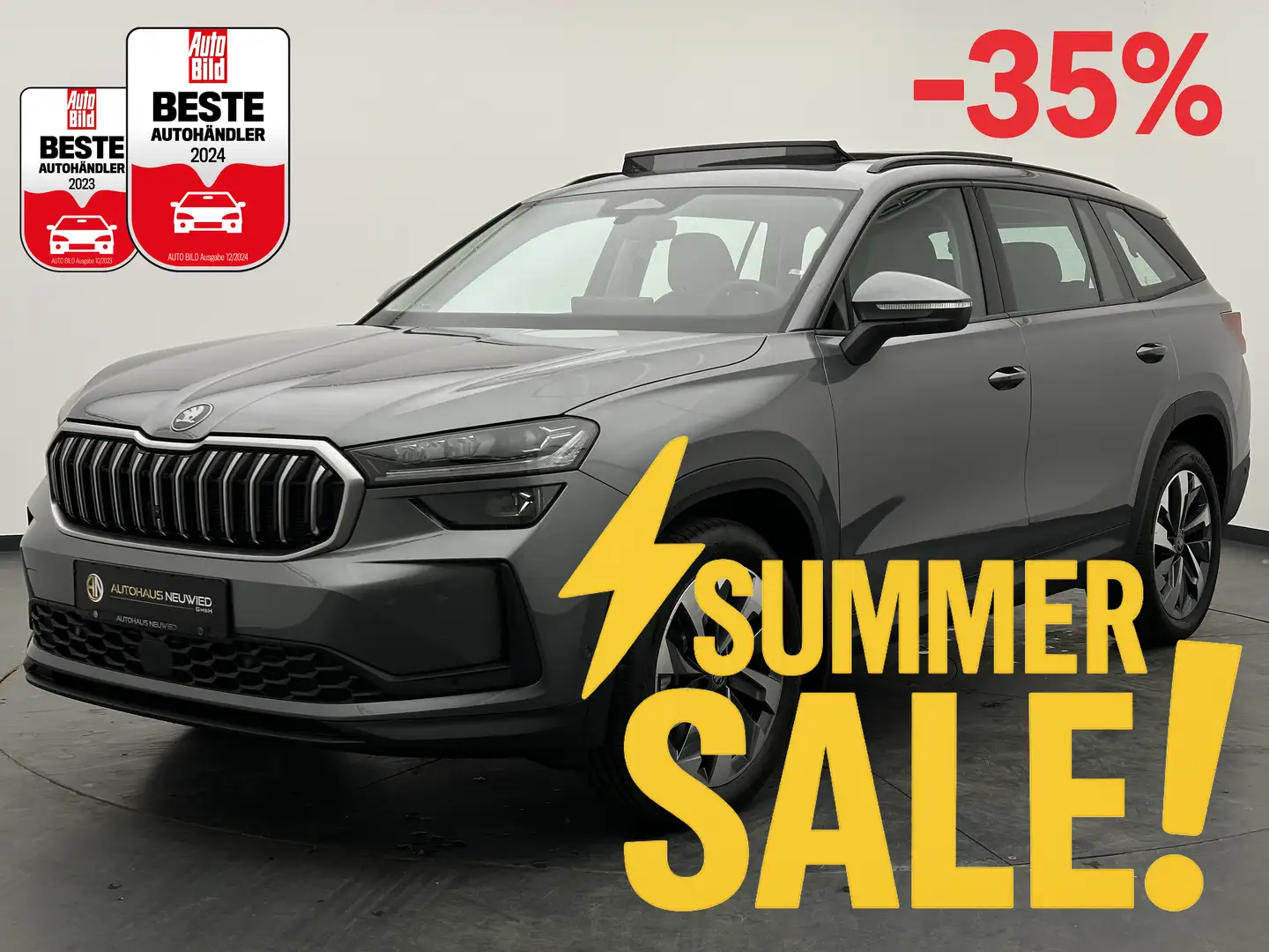 Skoda Kodiaq Kodiaq 2.0 TDI 4x4 DSG +7-SITZER+MATRIX+PANO+AHK Grau - 1