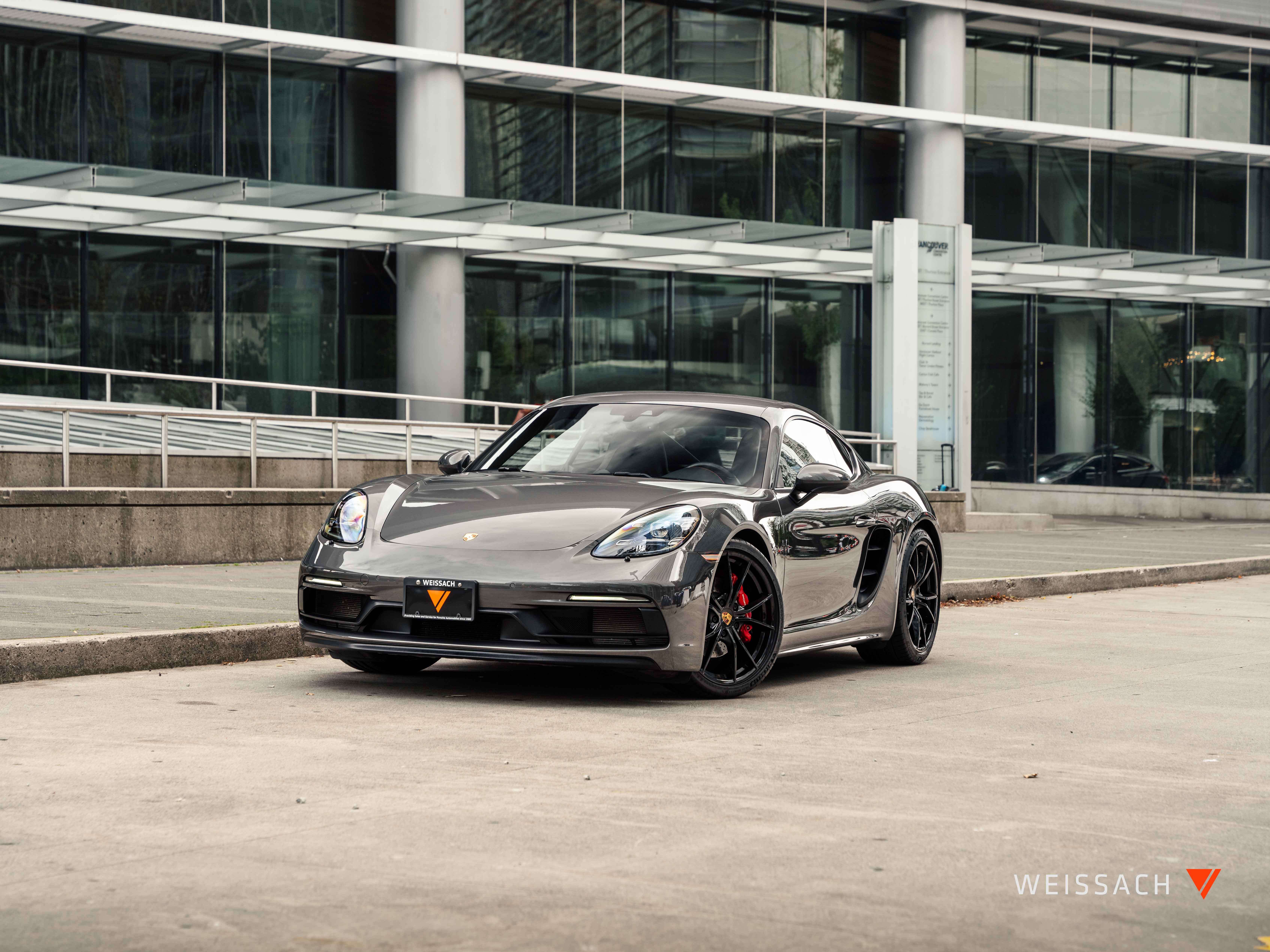 Gray 2018 Porsche 718 Cayman Coupe Rear-Wheel Drive 7-Speed Automatic