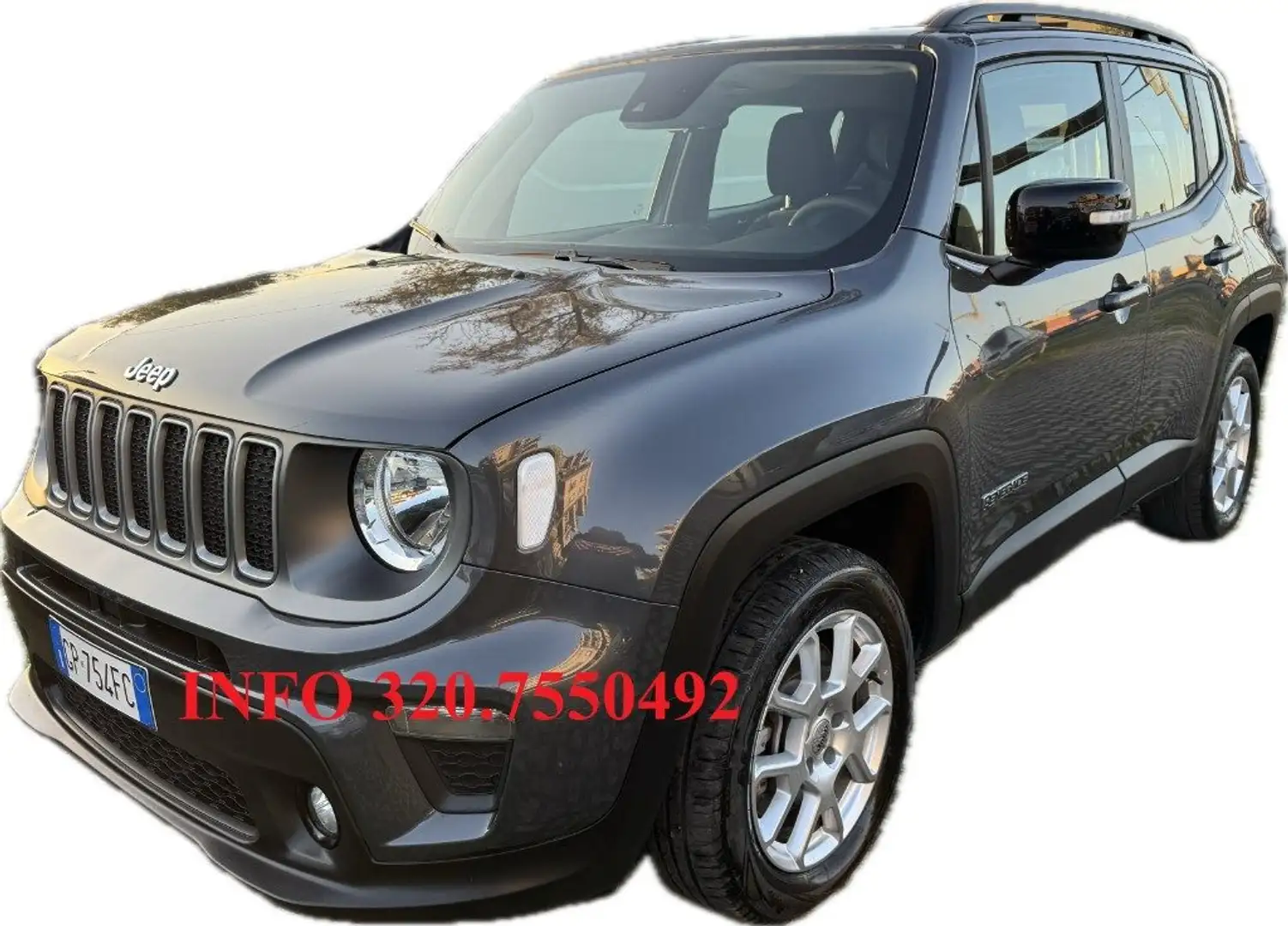 Jeep Renegade 1.3 T4 190CV PHEV 4xe AT6 Limited KM CERTIFICAT Grigio - 1
