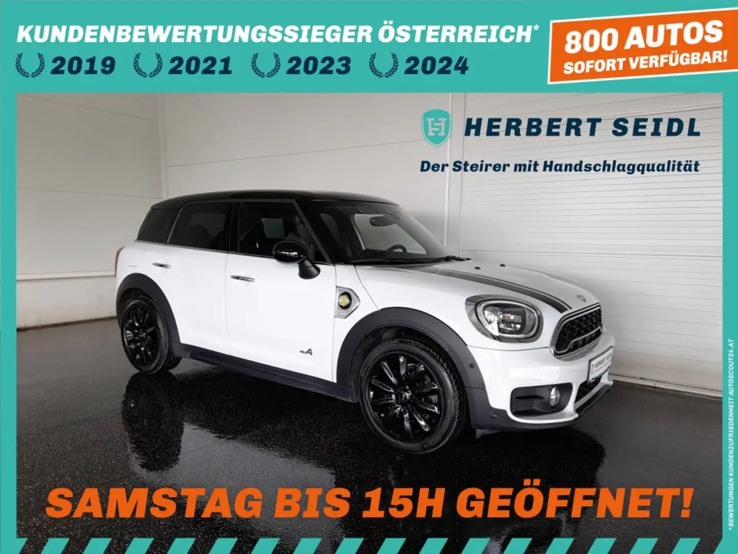 MINI Countryman SE All4 Countryman 4x4 PHEV Aut. *18 ZOLL / VOLL LED / NAVI / TEILLEDER / KAMERA / E-KLAPPE / 2-ZONEN-KLIMA* Weiß - 1