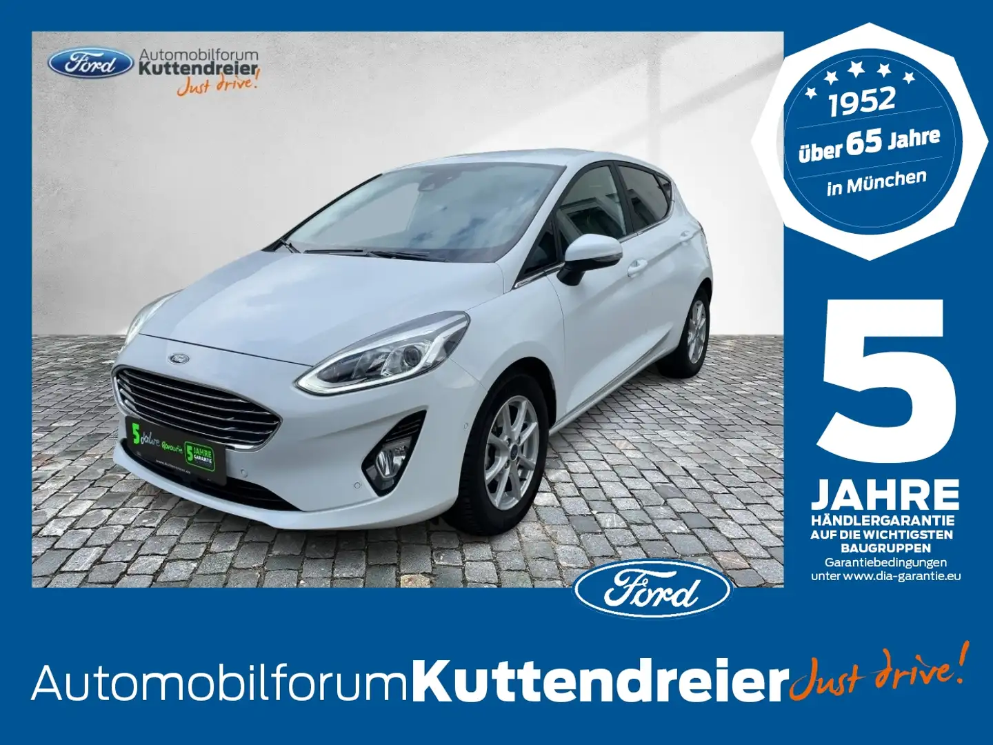 Ford Fiesta Titanium 5tg Navi Kamera 2xPDC Sitzheiz. Bianco - 1