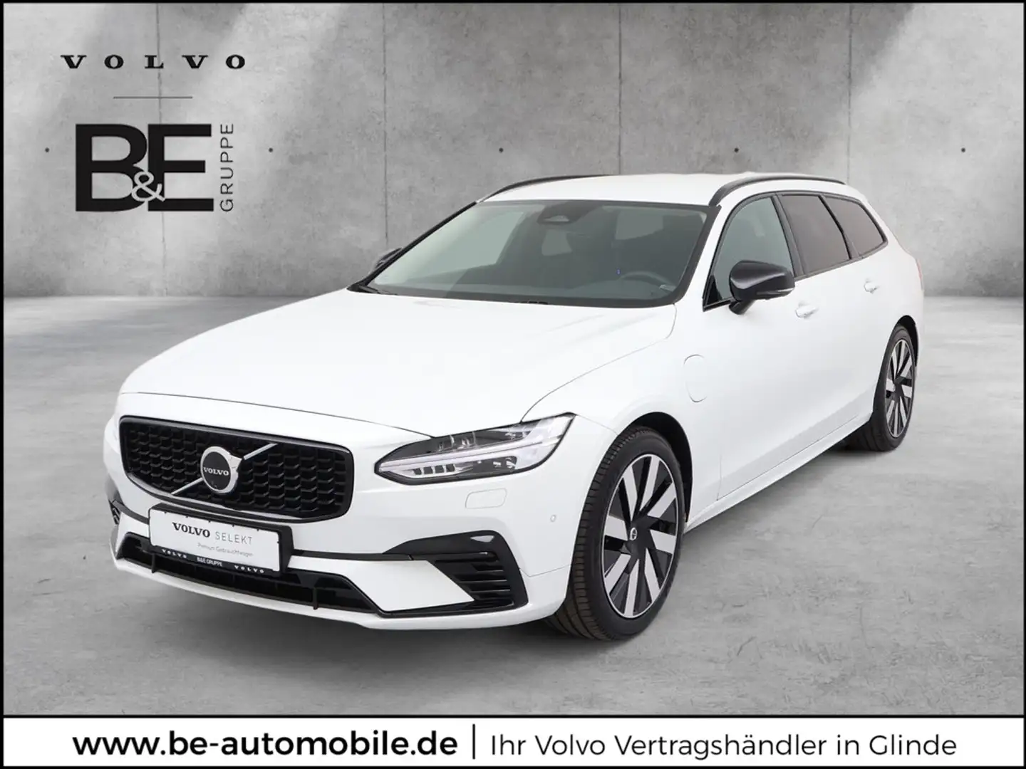 Volvo V90 T6 Plus Dark Recharge Plug-In Hybrid AWD Weiß - 1