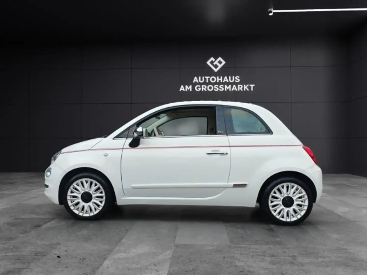Fiat 500 DolceVita 0.9 TwinAir Cabrio, PDC hi, 8fach!! Blanco - 2