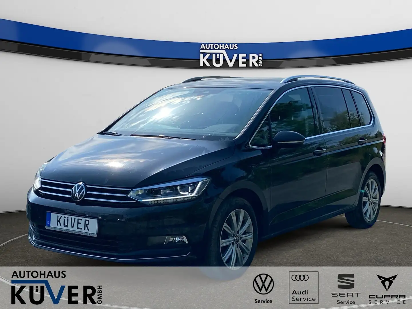 Volkswagen Touran Highline 1,5 TSI Navi+ACC+AHK+Shzg.+LED Schwarz - 1