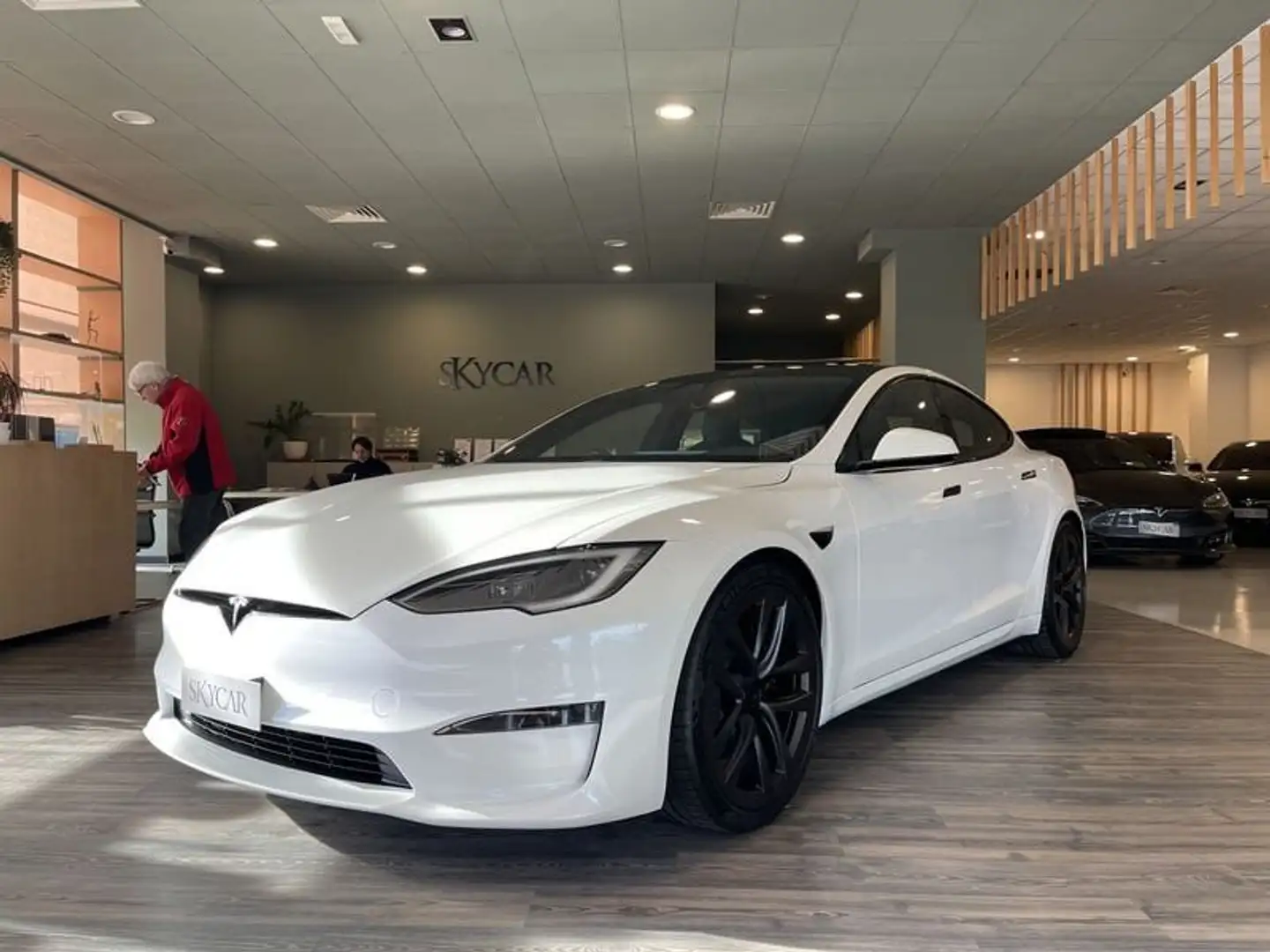 Tesla Model S 100kWh Plaid Possibilità di subentro Leasing Bianco - 1
