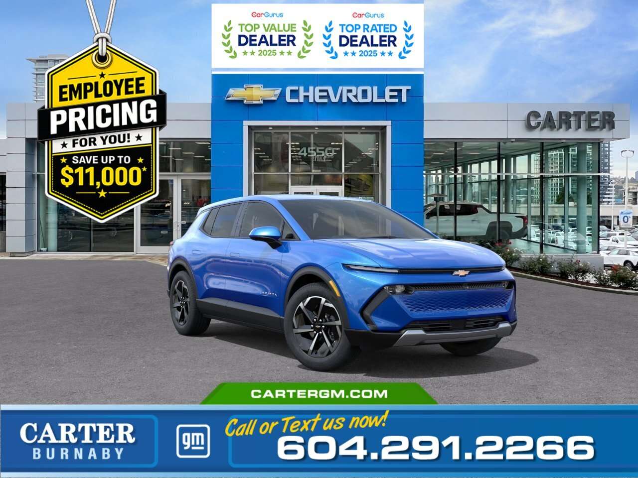 Blue 2026 Chevrolet Equinox EV SUV / Crossover 1-Speed Automatic
