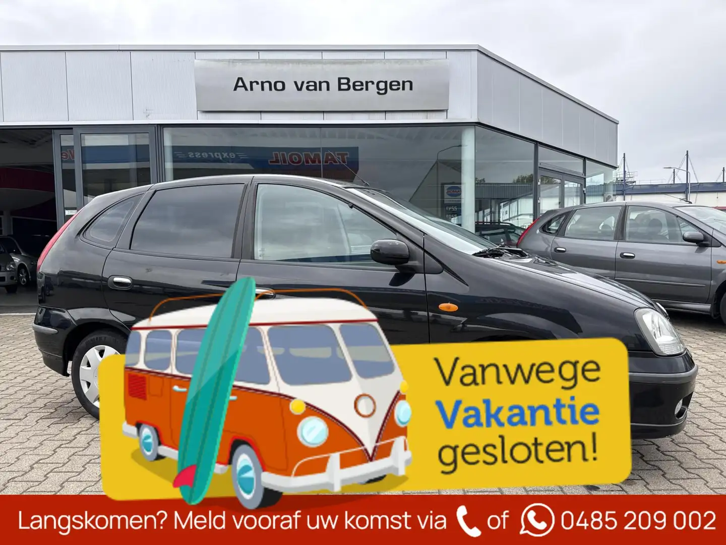 Nissan Almera Tino 1.8 Tekna, climatronic, navi, trekhaak, achteruitr Schwarz - 1
