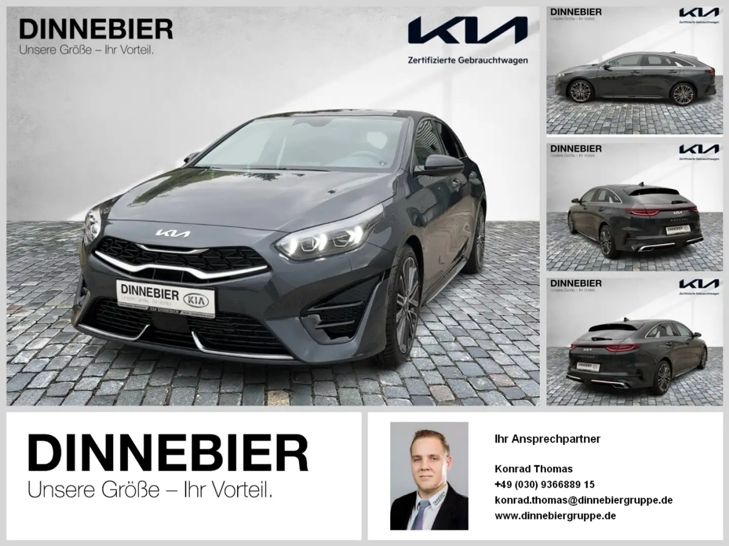 Kia ProCeed / pro_cee'd PROCEED 1.5T GT-Line LED+Glasdach+Kamera+Navi Grau - 1