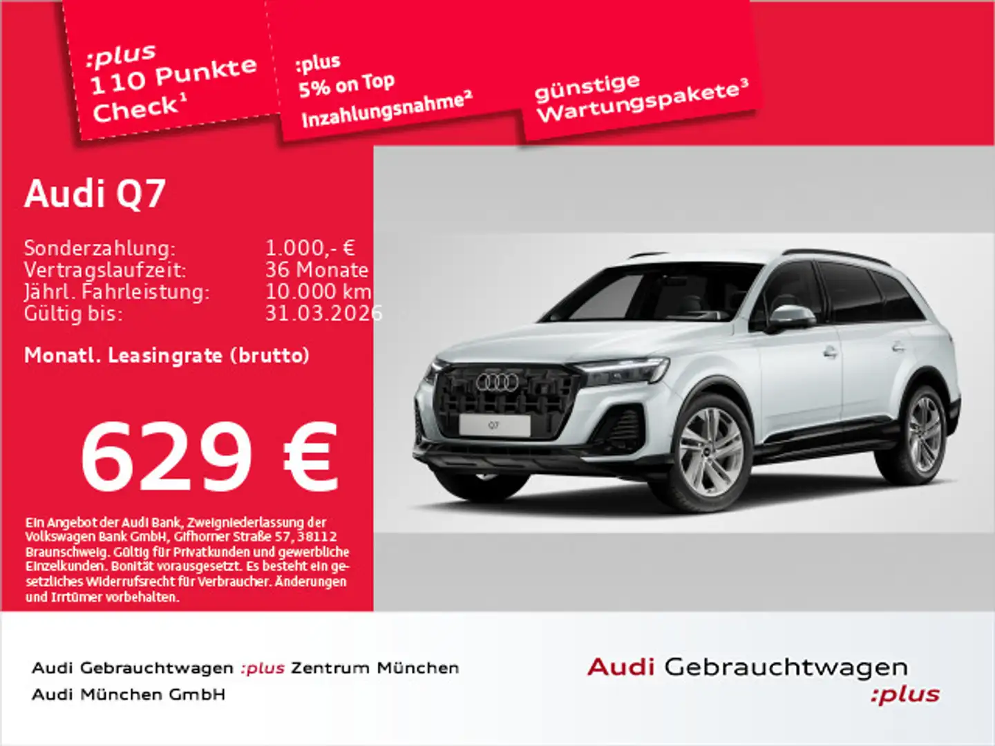 Audi Q7 45 TDI qu. AHK/7-Sitzer/Matrix/HuD Silber - 1