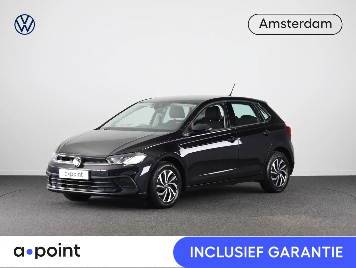 Volkswagen Polo 1.0 TSI Life 95 pk | Navigatie via App | Parkeerse Schwarz - 1