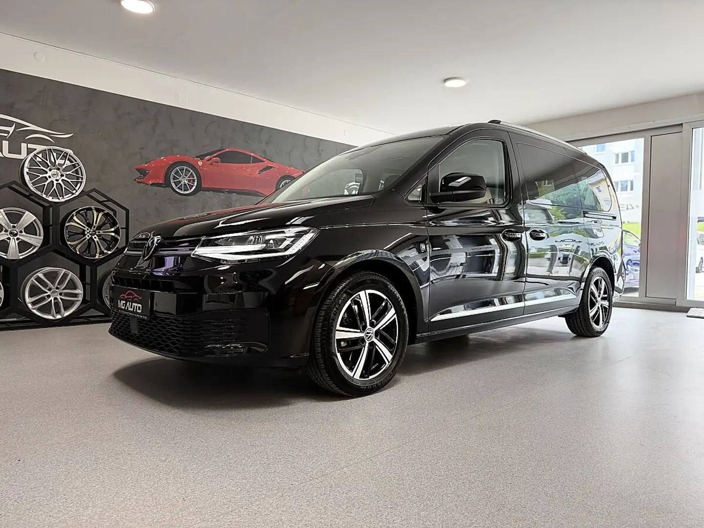 Volkswagen Caddy MAXI 2.0 TDI ALLRAD*7.SITZER*STANDHEIZUNG*AHK*A... Schwarz - 1