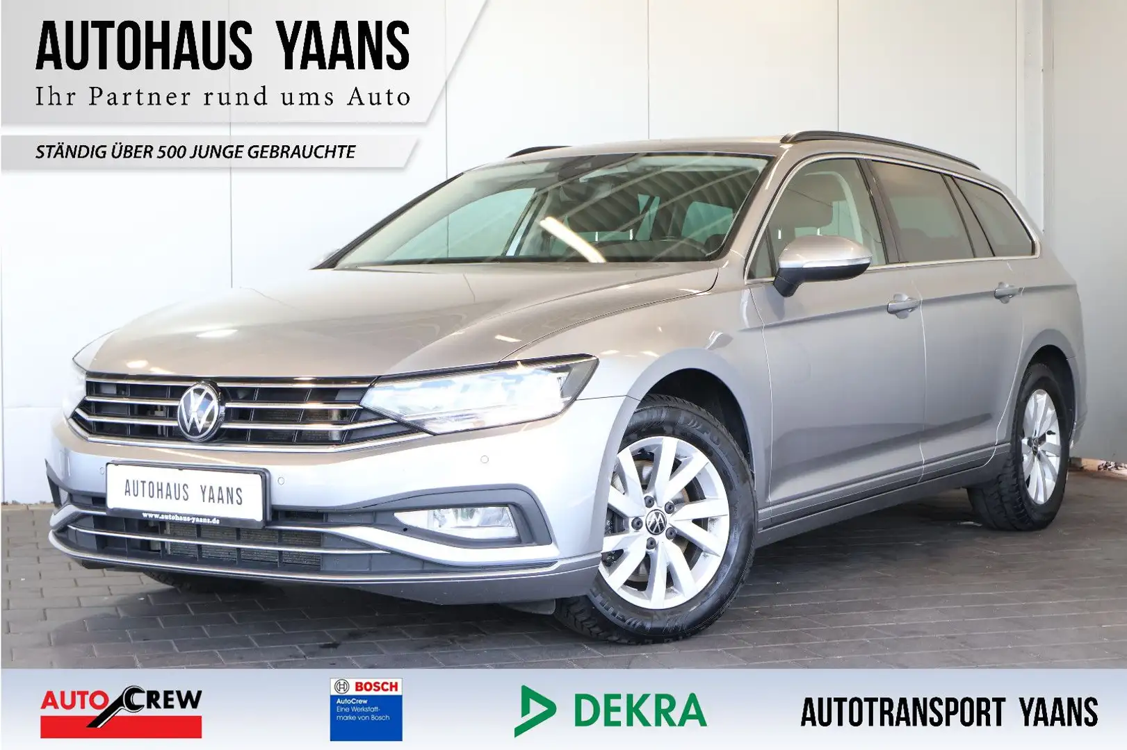 Volkswagen Passat Variant Passat 2.0 TDI Business H/K+AID+KEY+KAM+LED+PANO Plateado - 1