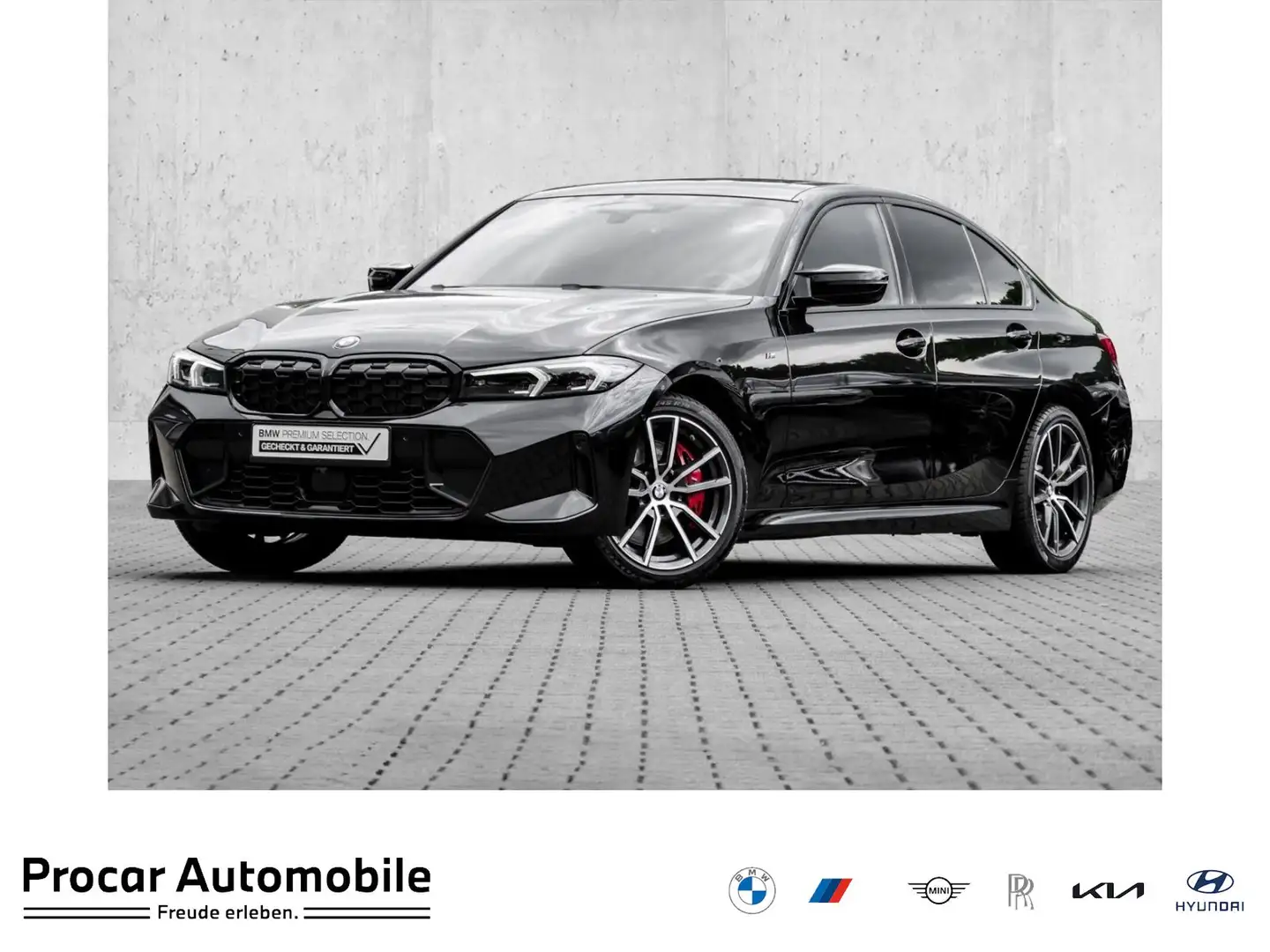 BMW 340 M340d xDrive AHK+GLASDACH+DA PROF+PA+HiFi Schwarz - 1