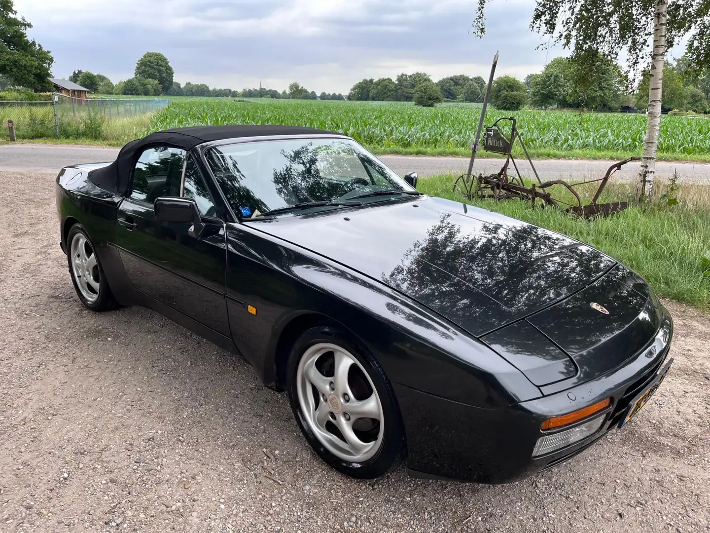 Porsche 944 3.0 S2 Cabrio Zwart - 2
