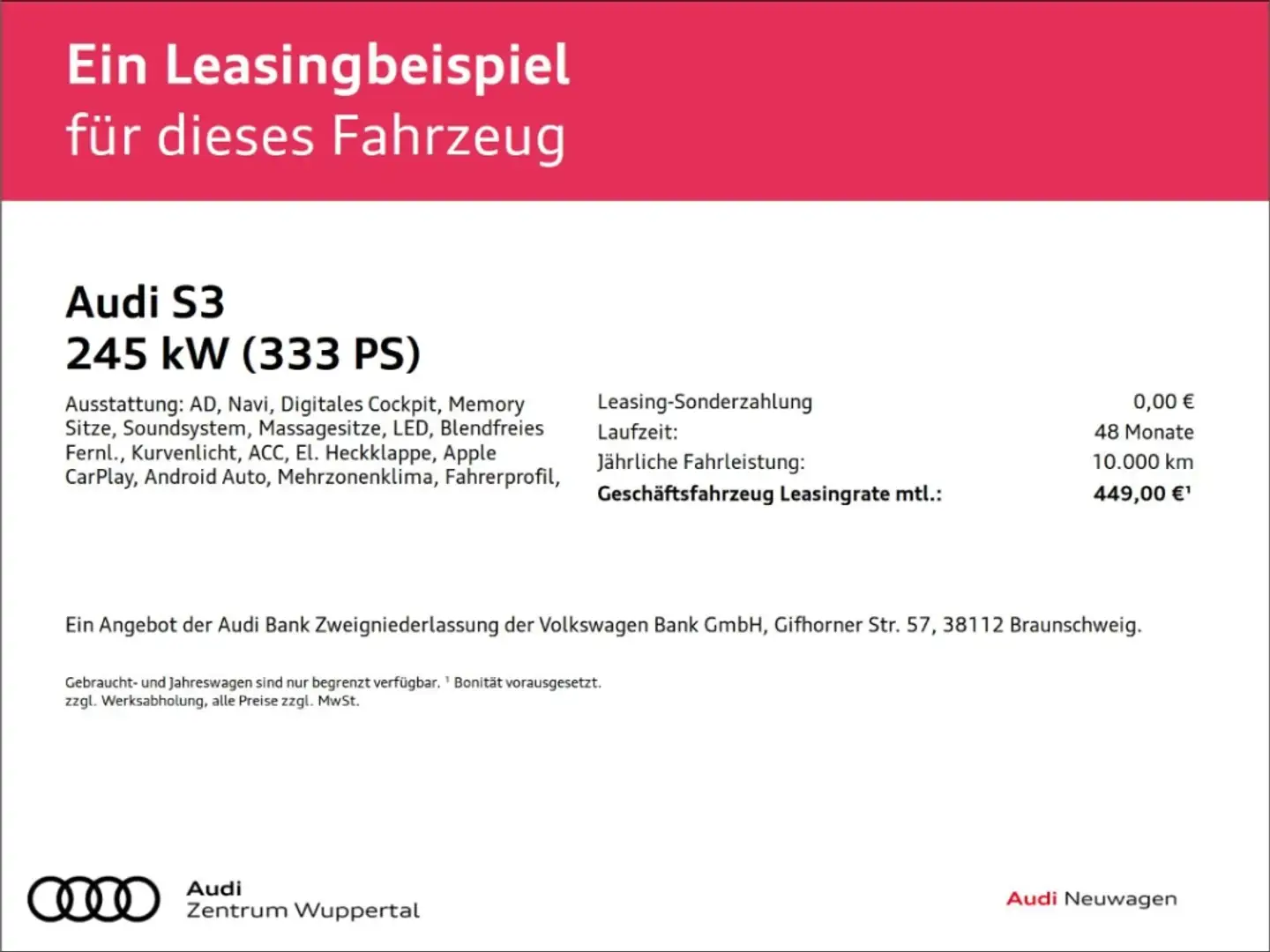 Audi S3 LIMOUSINE KAMERA MATRIX LED MMI NAVI Grün - 2