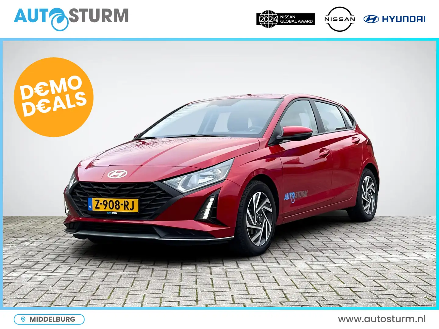 Hyundai i20 1.2 MPI Comfort Rood - 1