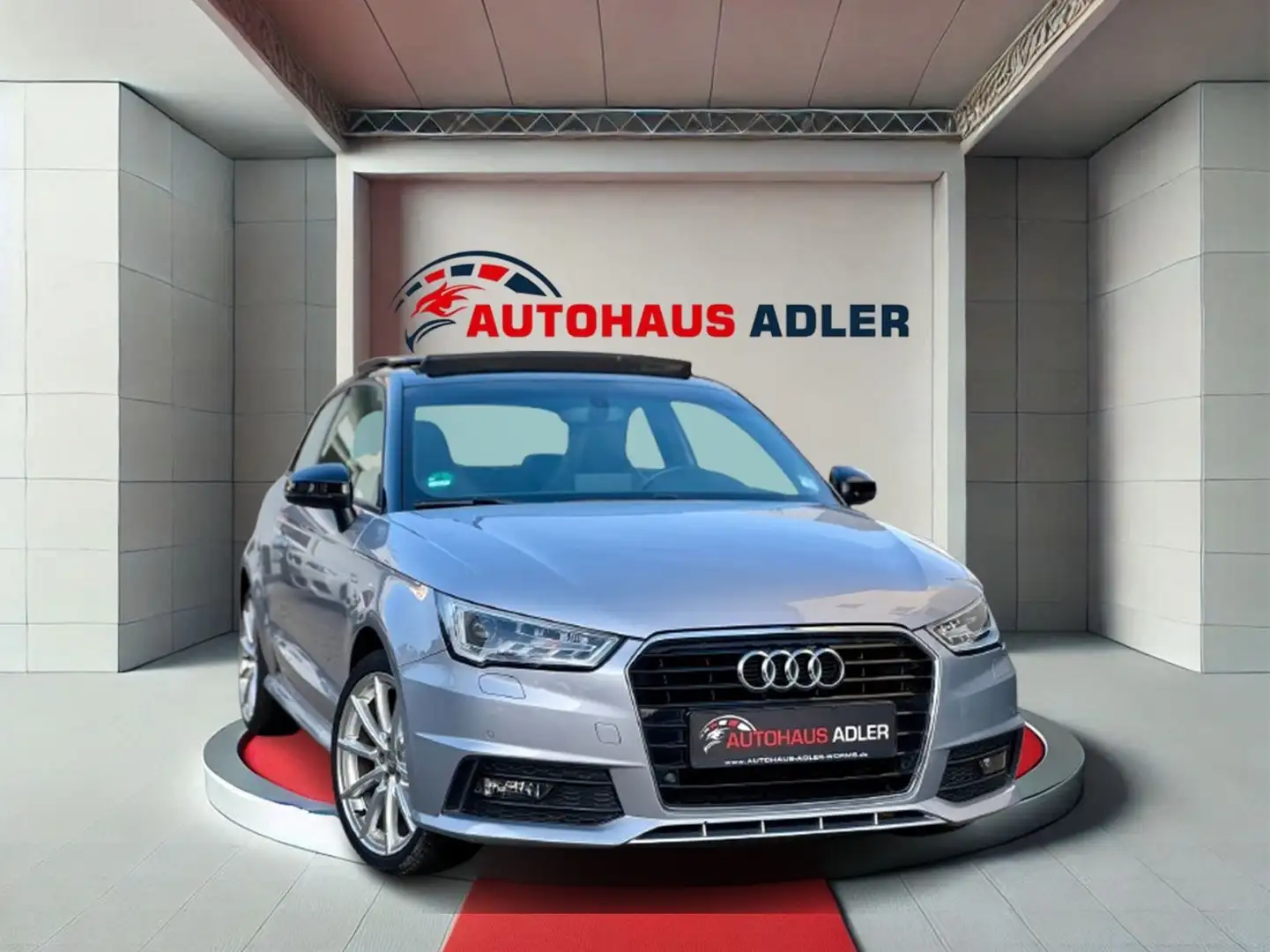 Audi A1 Sport 1.4 TFSI S-LINE*1HD*AUTOM*NAV*PANO*PDC* Silber - 1