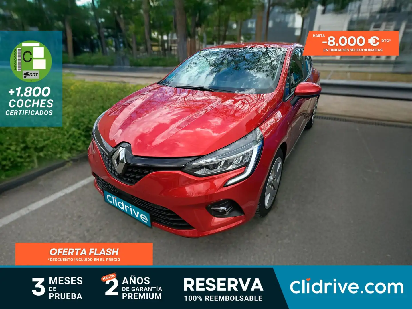 Renault Clio TCe Intens 74kW Rojo - 1