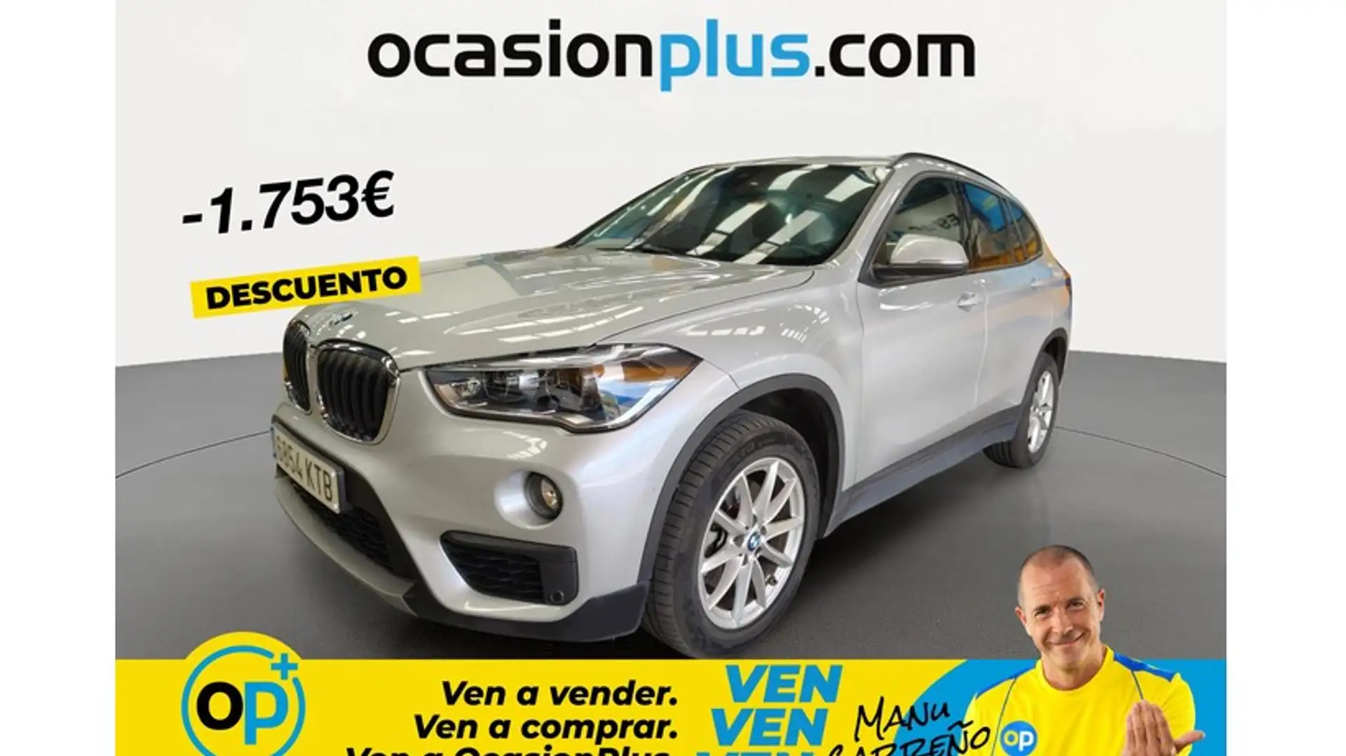 BMW X1 sDrive 18dA Plateado - 1