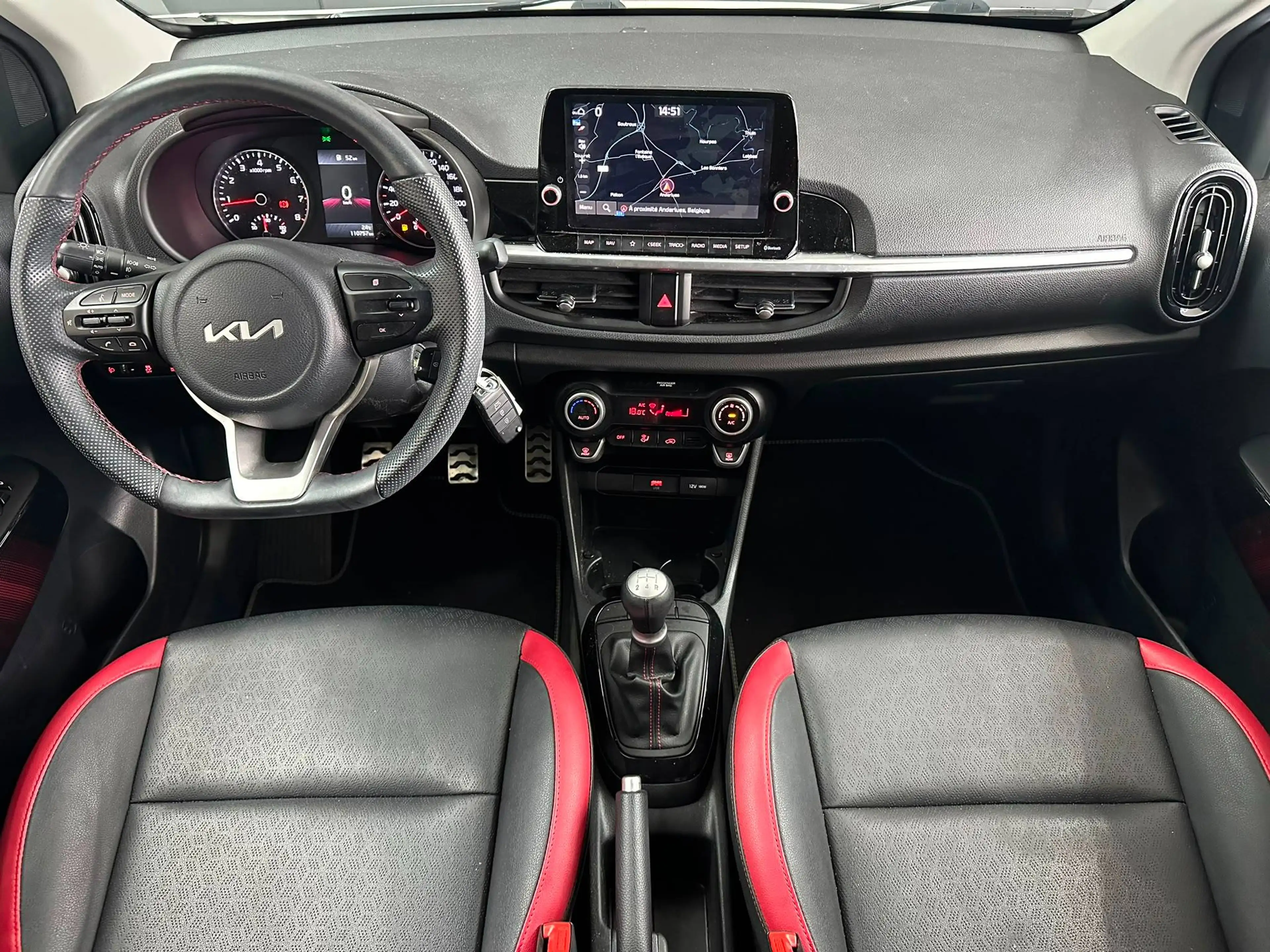 Kia Picanto 🟢1.2 ESSENCE 84CV GT LINE - GPS - CUIR - CAMERA — photo 10