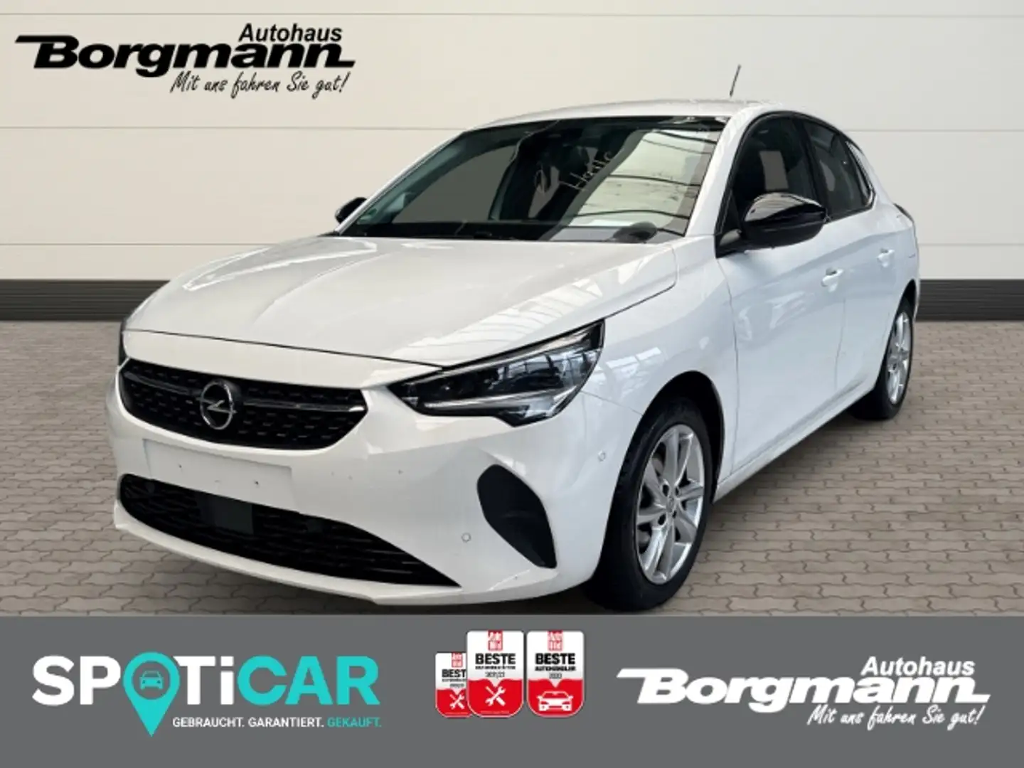 Opel Corsa F Elegance  1.2(55KW)5G S   Parkpilot v+h, Rückfah Weiß - 1