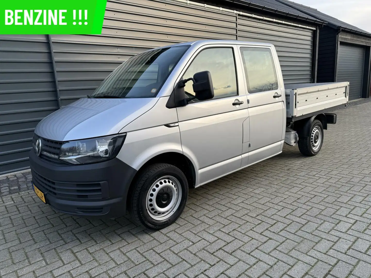 Volkswagen T6 Transporter 2.0 TSI Benz.Pick up dubbel cabine 5 Pers.Airco Cr Gris - 1