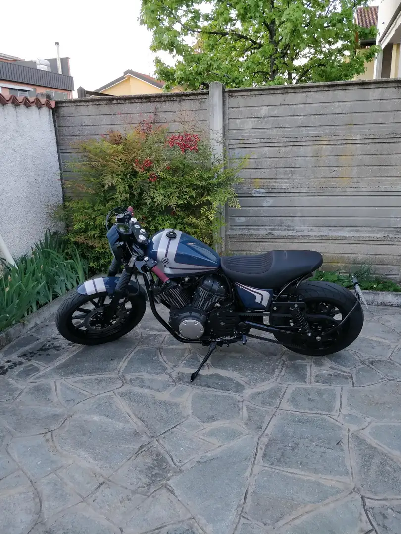 Yamaha XV 950 cafe racer Albastru - 2