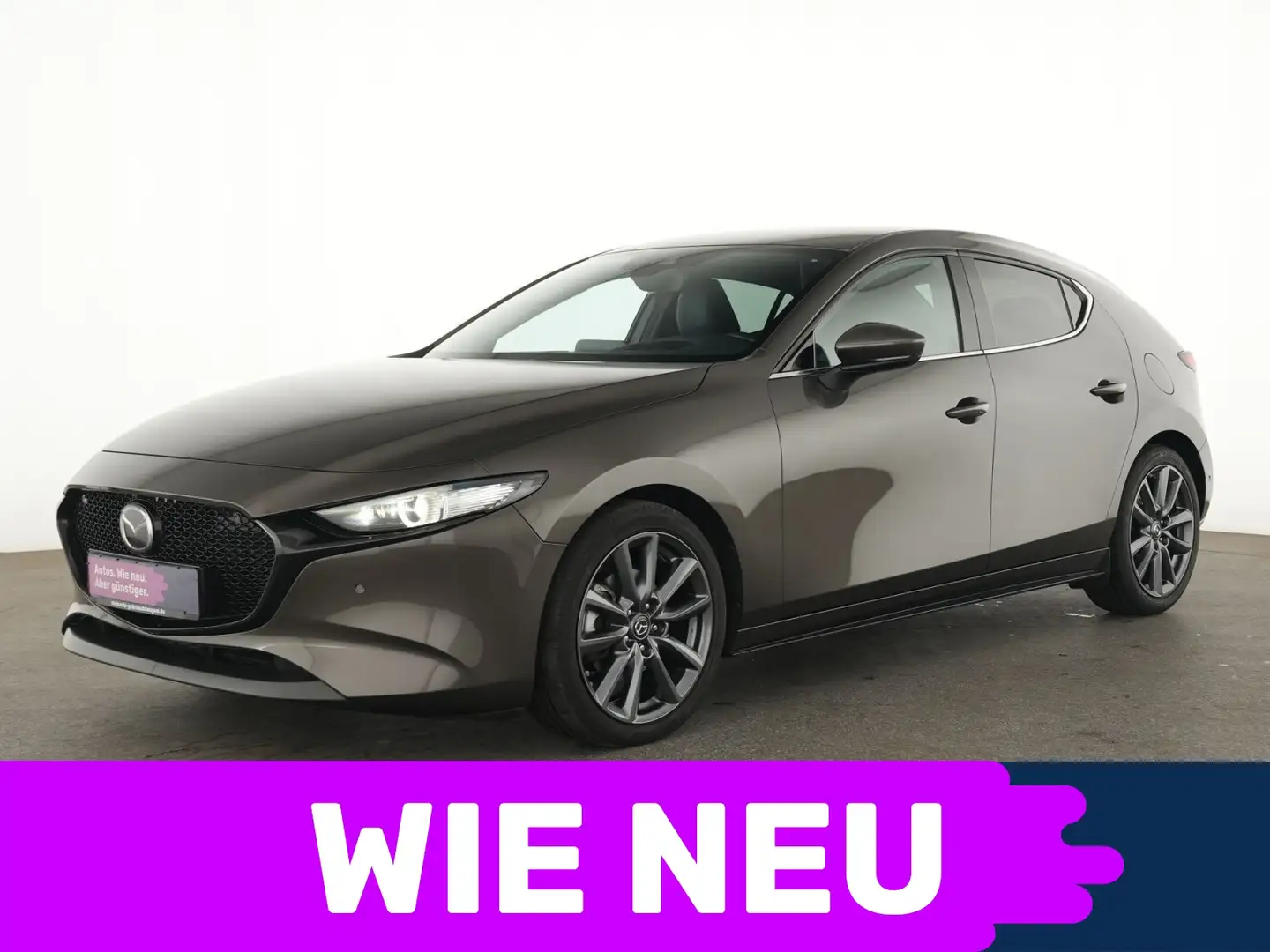 Mazda 3 Selection 60°Kamera|Leder|Navi|Fernlichtassist Braun - 1