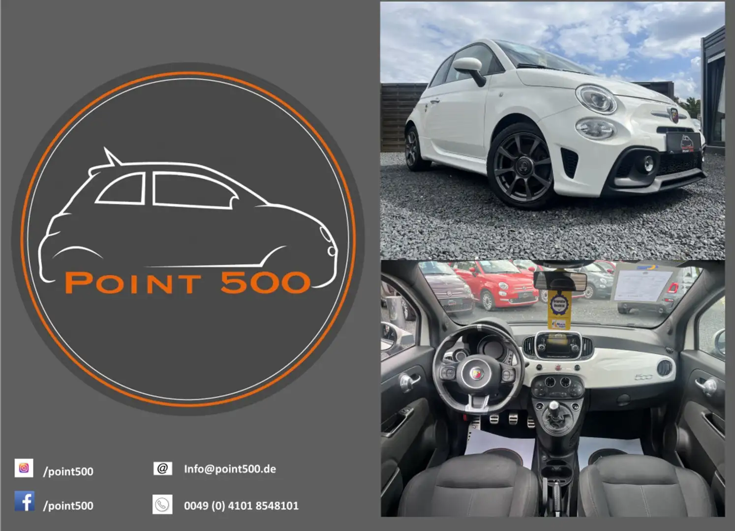 Abarth 595 595 STÄNDIG ÜBER 60 FIAT500 IM BESTAND!!! Weiß - 1