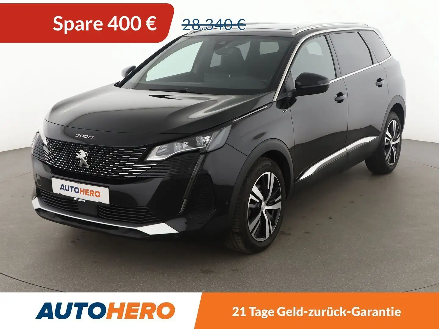 Peugeot 5008 2.0 Blue-HDi GT Aut*7-SITZER*NAVI*LED*TEMPO*CAM* Schwarz - 1