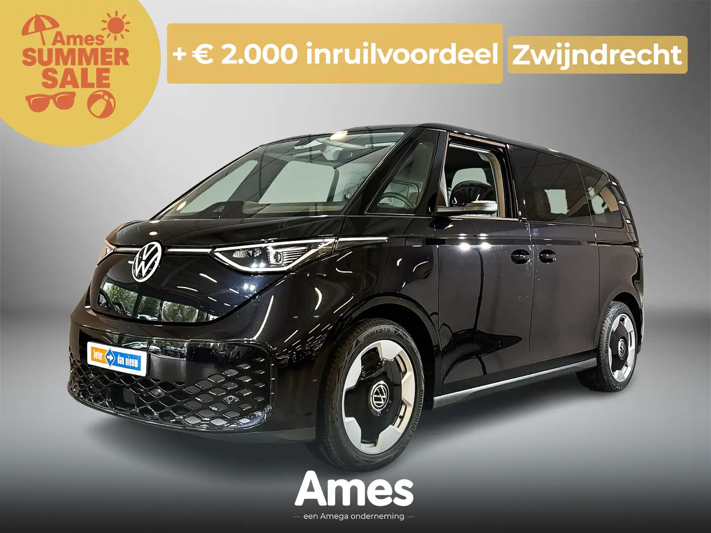 Volkswagen ID. Buzz Pro 77kWh 204pk | Adaptive Cruise Control | Naviga Schwarz - 1
