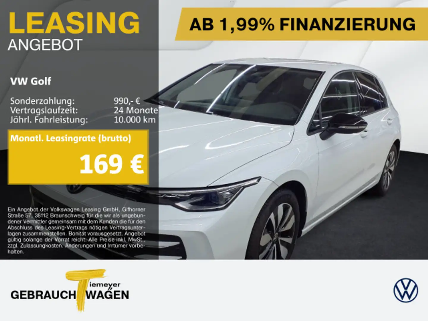 Volkswagen Golf 1.5 TSI GOAL IQ.LIGHT AHK KAMERA ASSIST Weiß - 1
