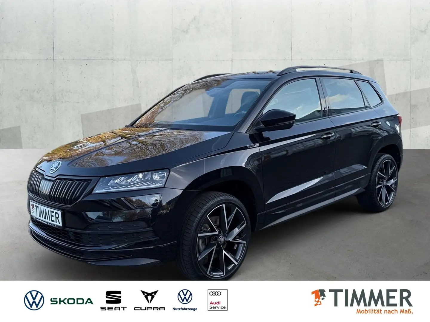 Skoda Karoq 1.5 TSI DSG SPORTLINE *LED *RKAM *ACC *VIRTUAL *L Schwarz - 1