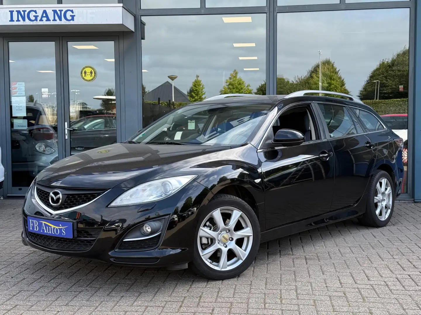 Mazda 6 Sportbreak 1.8 Business Airco Lmv Stoelv. Cruise C Zwart - 1