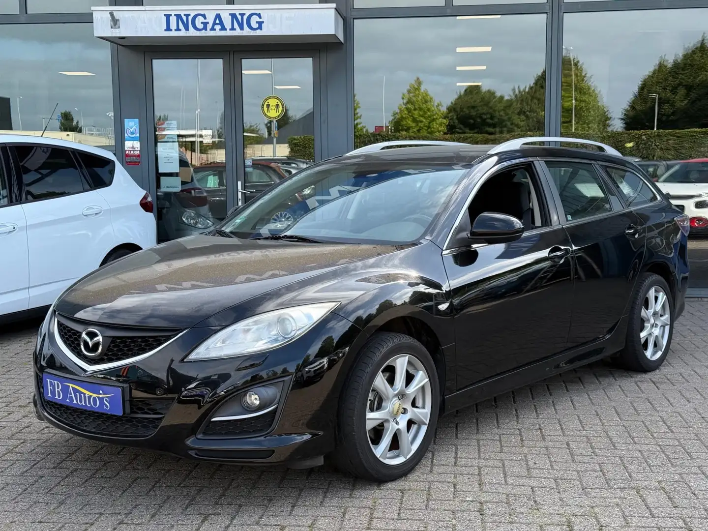 Mazda 6 Sportbreak 1.8 Business Airco Lmv Stoelv. Cruise C Zwart - 2