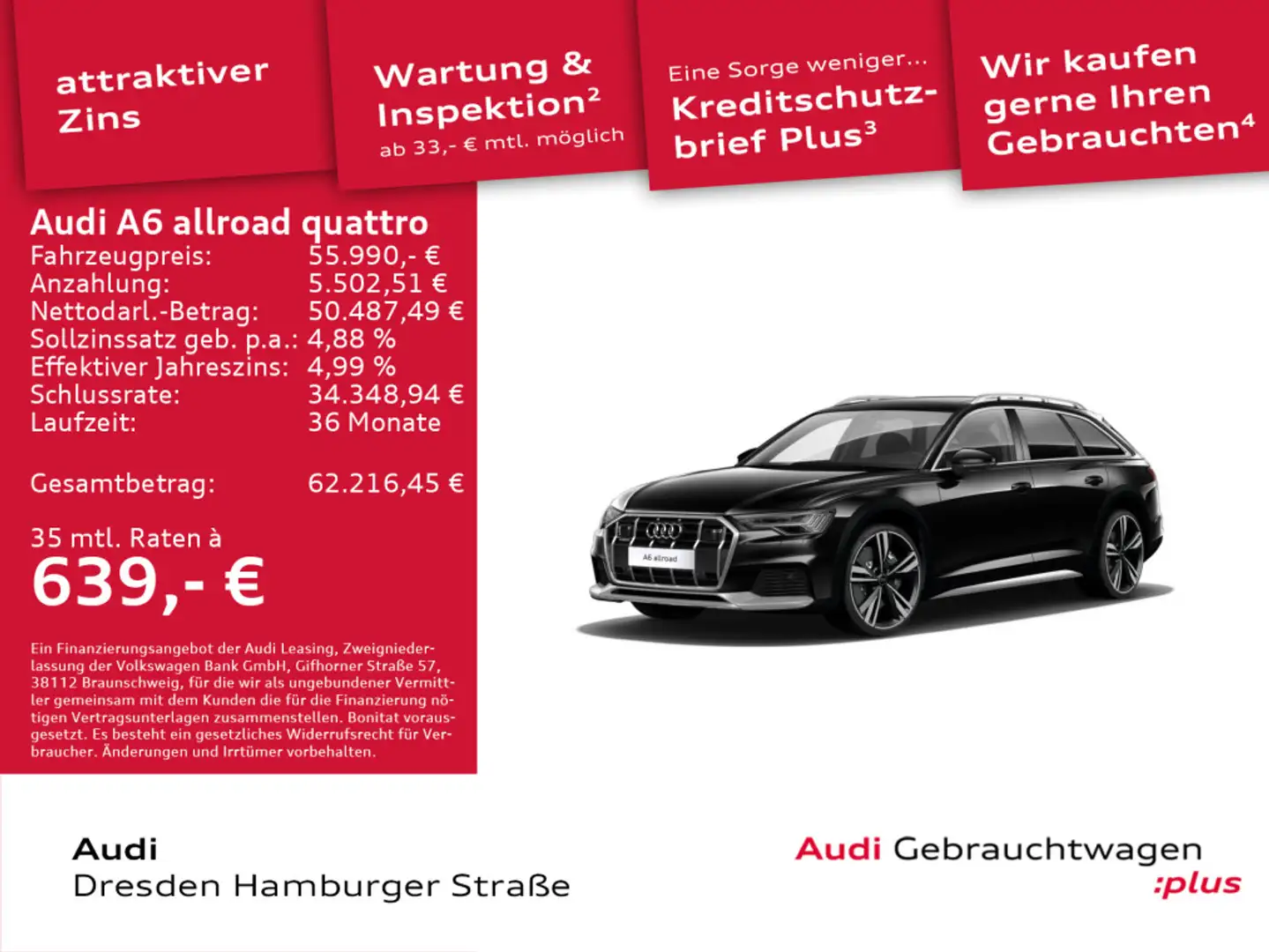 Audi A6 allroad A6 allroad 55 TDI Matrix Leder Standhz. Pano AHZ Schwarz - 1