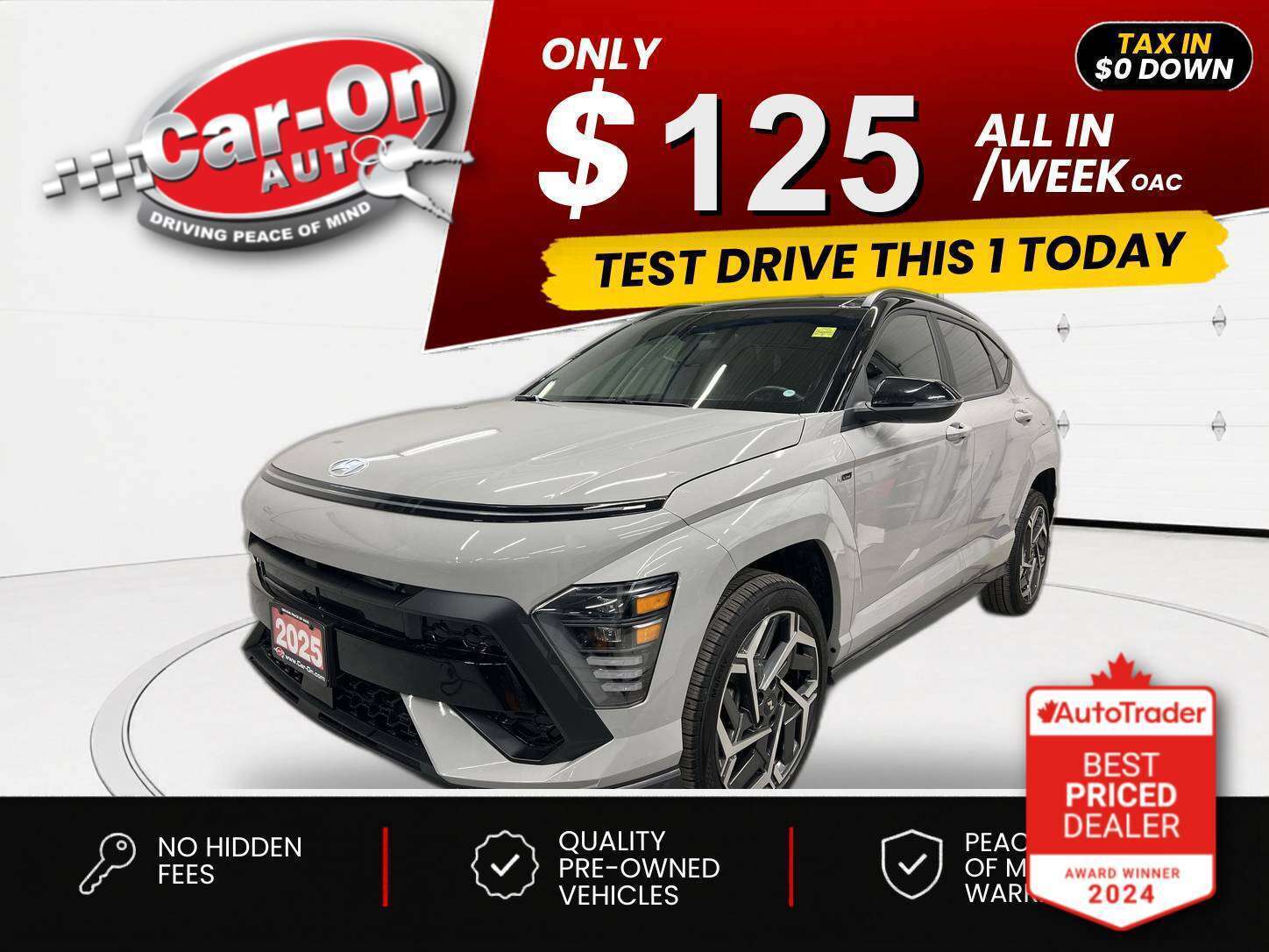 Gray 2025 Hyundai Kona SUV / Crossover All-Wheel Drive Automatic