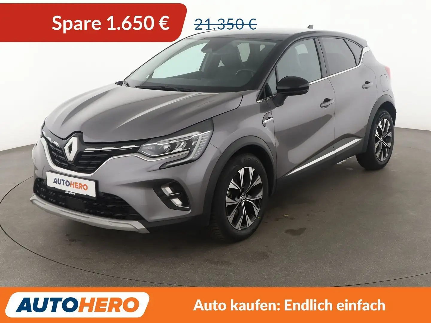 Renault Captur 1.6 Hybrid E-Tech Techno Aut.*NAVI*CAM*ACC* Grau - 1