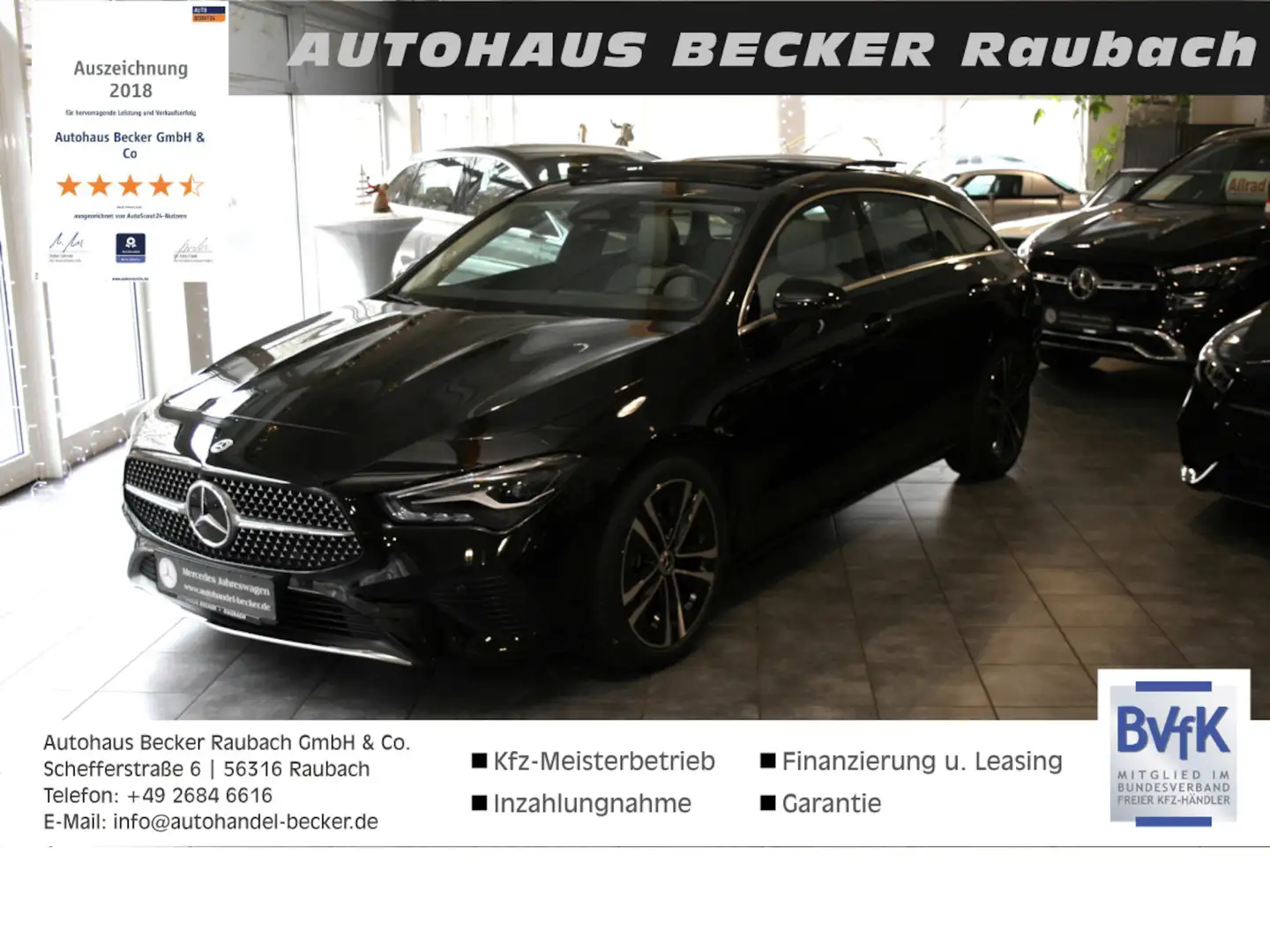 Mercedes-Benz CLA 180 Progres. Advanced *Pano-Dach* Noir - 1