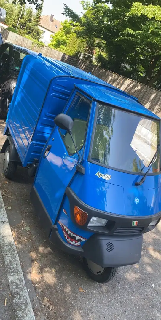 Piaggio Ape 50 Kasten Blauw - 1