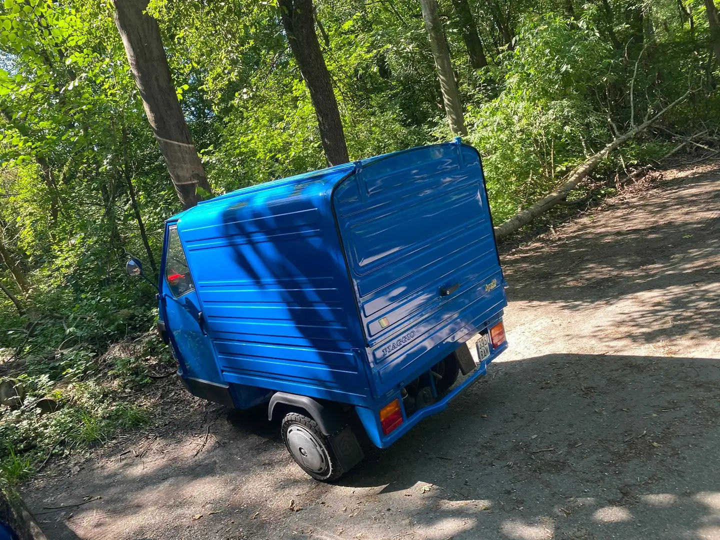 Piaggio Ape 50 Kasten Blauw - 2