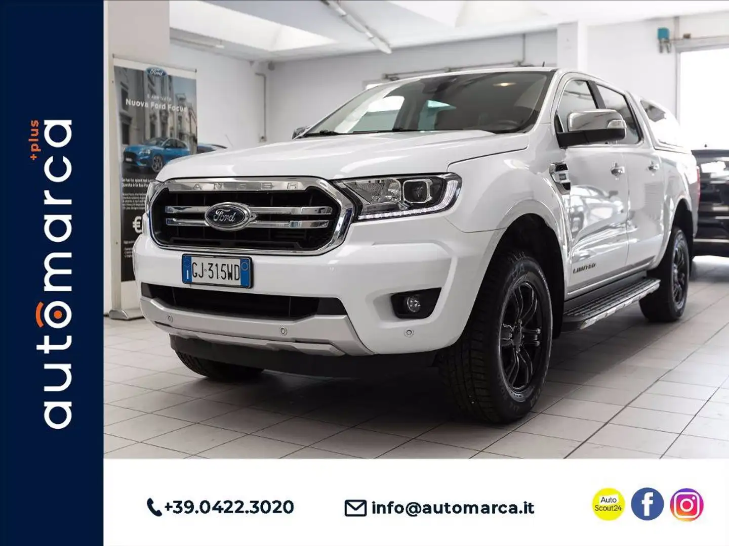 Ford Ranger 2.0 tdci double cab Limited 170cv Bianco - 1