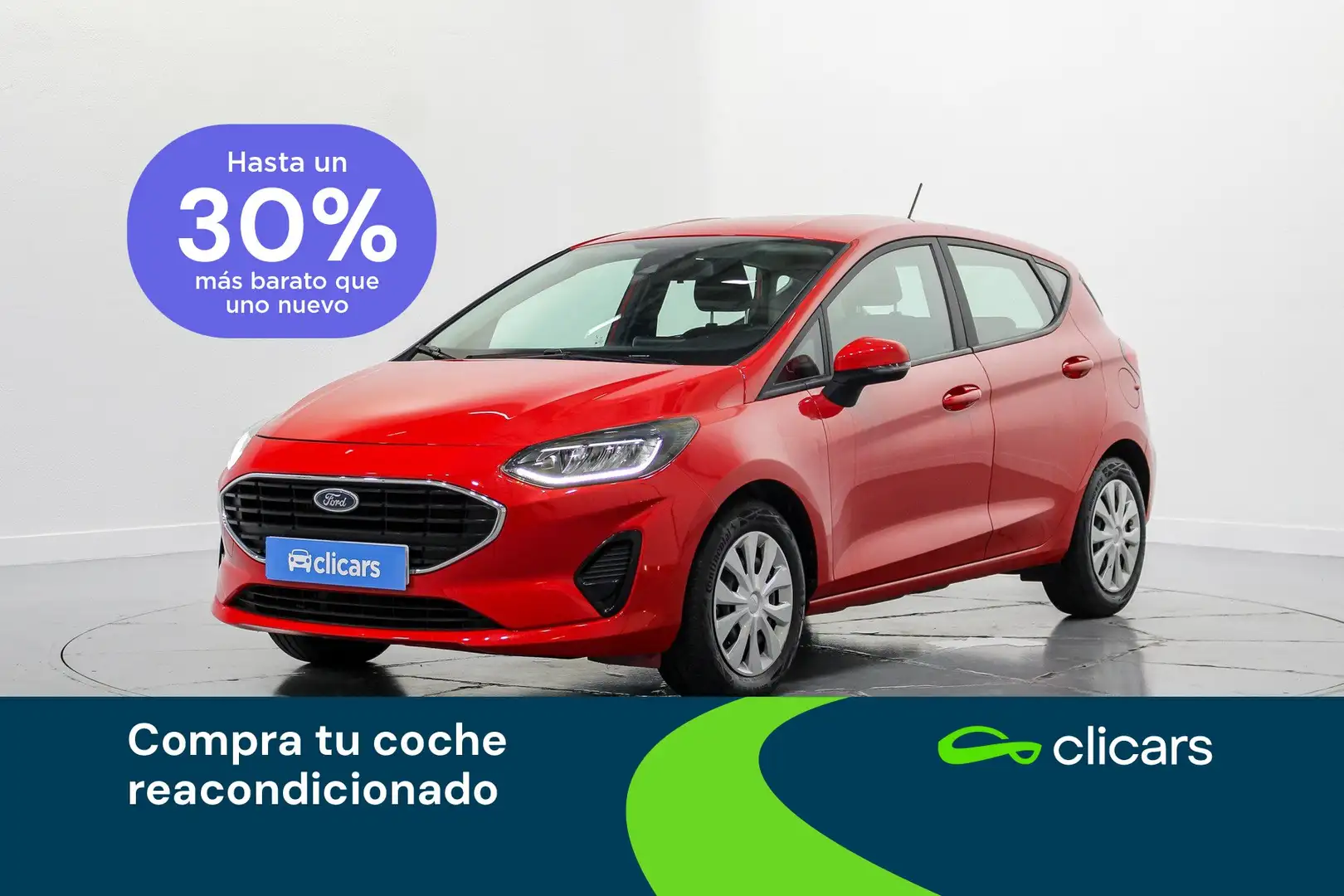 Ford Fiesta 1.0 EcoBoost Trend 100 Rojo - 1