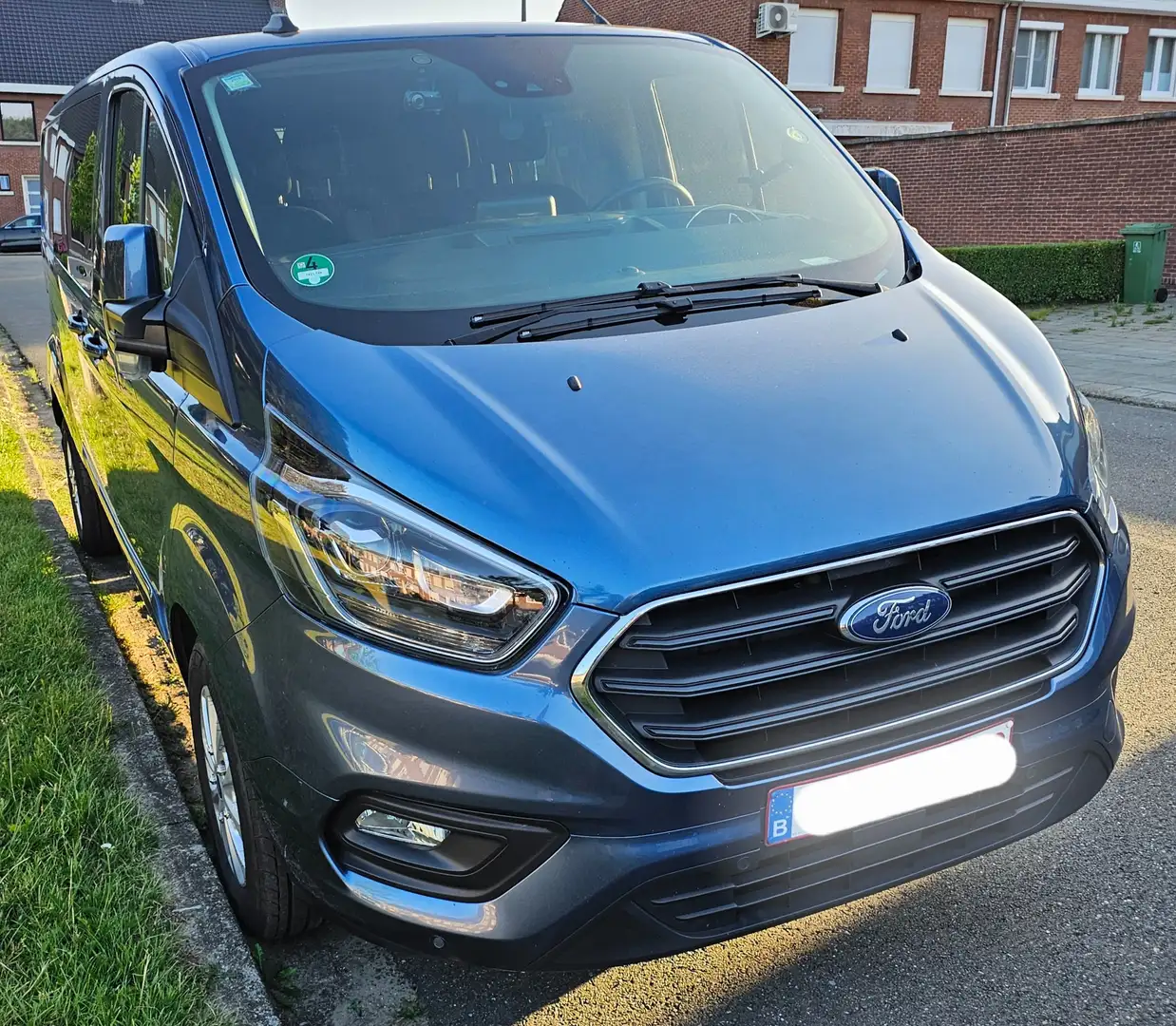 Ford Transit Custom Transit Custom Automat Limited dubbele cabine Blauw - 1