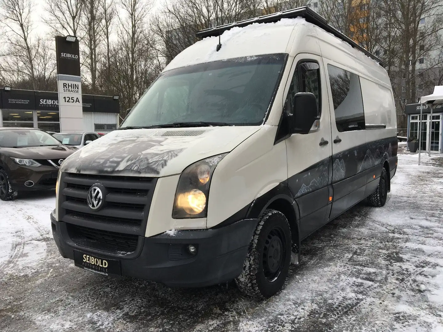 Volkswagen Crafter 2.5 TDI 35 lang L3H2 Wohnmobil autark Grau - 1