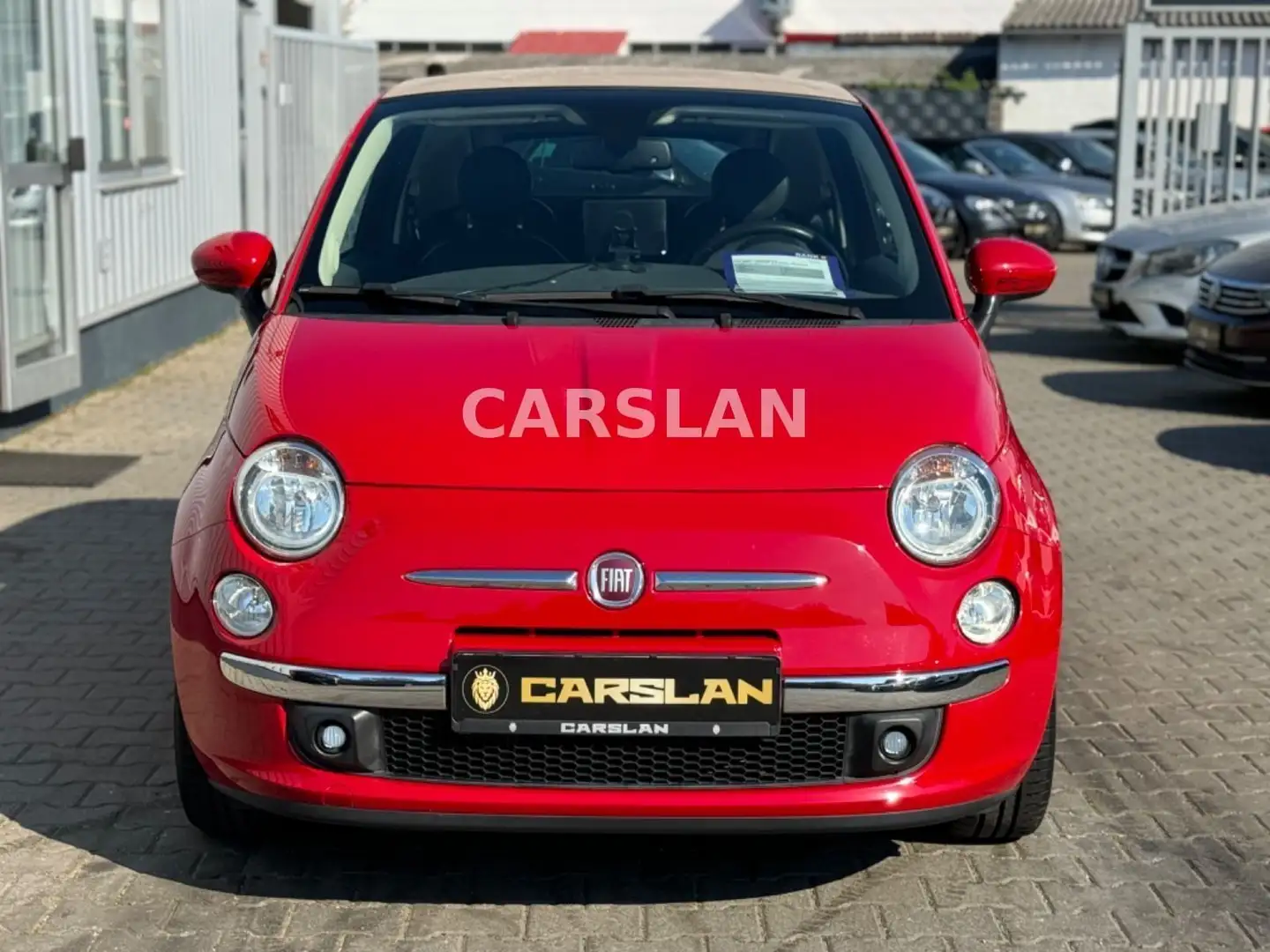 Fiat 500C LOUNGE 2.HAND+LEDER+R.KAMERA+SHZ+KLIMAAUTO. Rot - 2