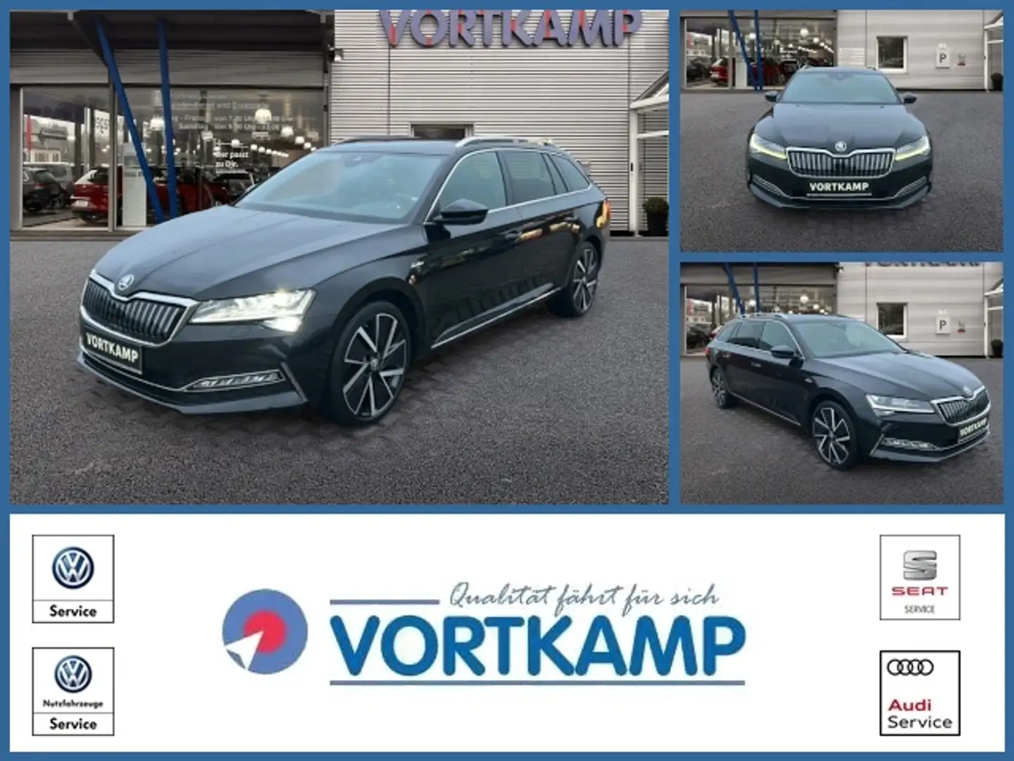 Skoda Superb Combi L&K iV Pano/AHK/StdHzg/CANTON Schwarz - 1
